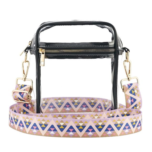 Clear Crossbody Bag Stadium Aroved, Adjustable Shoulder Strap Clear <3 - Picture 1 of 5